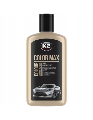 K2 Color Max czarny 250 ml – wosk koloryzujący do lakieru – zdjęcie produktu