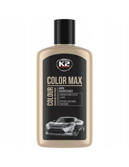 K2 Color Max czarny 250 ml – wosk koloryzujący do lakieru – zdjęcie produktu