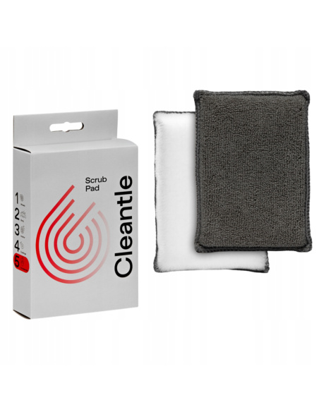 Cleantle Scrub Pad – dwustronny pad aplikacyjny z mikrofibry do czyszczenia wnętrza samochodu