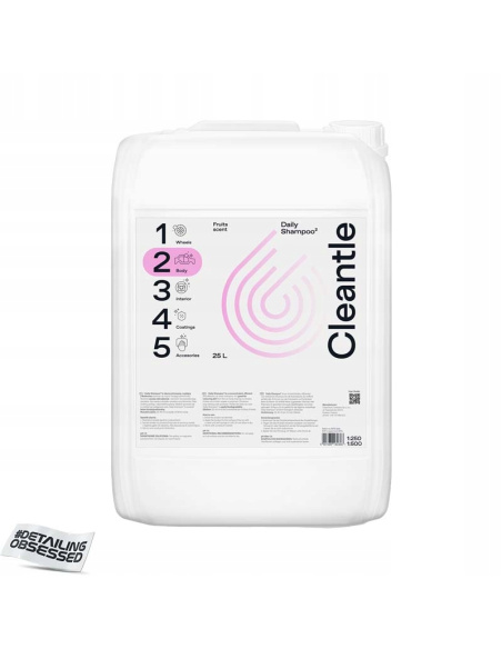 Cleantle Daily Shampoo Fruits 25 l — szampon do mycia lakieru z neutralnym pH i owocowym zapachem