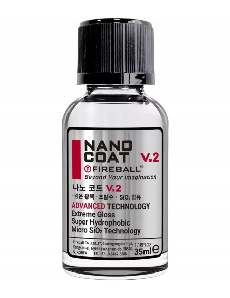 Fireball Nano Coat V2 35 ml – superhydrofobowa powłoka ceramiczna do lakieru, felg i plastików zewnętrznych