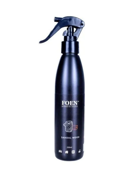 Foen Sandal Wood perfumy do wnętrza samochodu z zapachem drewna sandałowego w butelce z atomizerem
