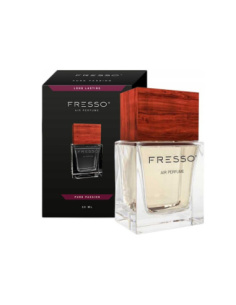 Fresso Pure Passion perfumy samochodowe 50 ml w szklanym flakonie z atomizerem i drewnianą nasadką
