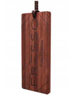 Fresso Pure Passion drewniana zawieszka zapachowa do samochodu z flakonem perfum 50 ml