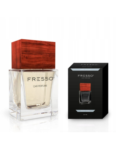 Fresso Snow Pearl perfumy samochodowe 50 ml w szklanym flakonie z drewnianą nasadką i atomizerem