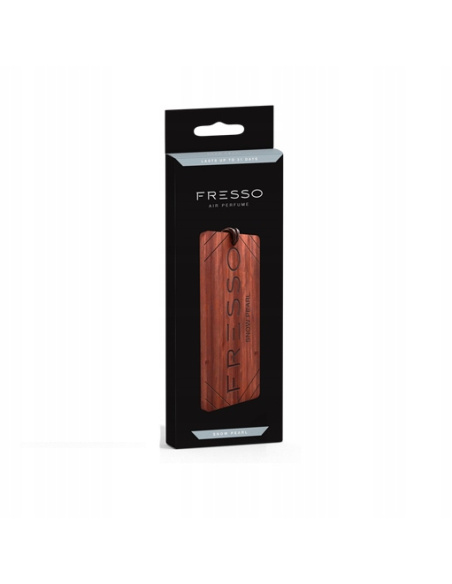 Fresso Snow Pearl zawieszka zapachowa drewniana do auta — kompozycja perfumeryjna na naturalne drewno