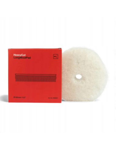 Koch Chemie Heavy Cut Long Wool Pad 135mm futro polerskie z naturalnej wełny jagnięcej heavy cut
