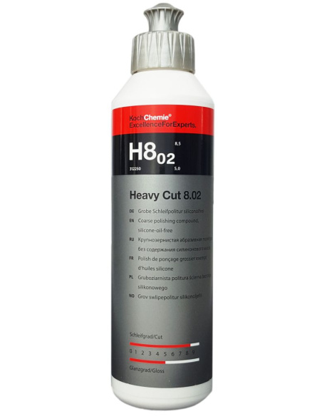 Koch Chemie Heavy Cut H8.02 pasta polerska coarse cut do usuwania głębokich zarysowań lakieru