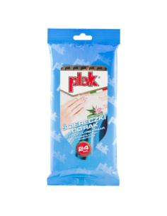 Plak chusteczki nawilżane do rąk Aloes i Lotos 24 szt opakowanie akcesoria detailing