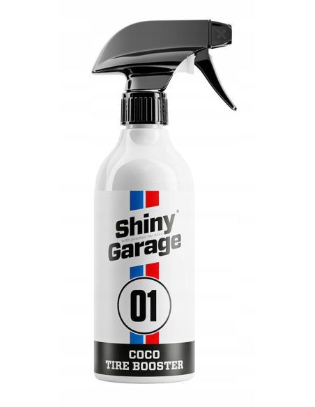 Shiny Garage Coco Tire Booster 500 ml – czernidło do opon w sprayu z efektem satyny lub połysku
