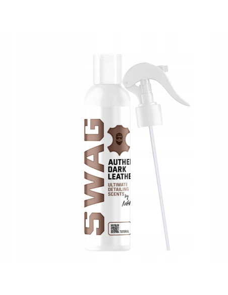 SWAG Authentic Dark Leather zapach samochodowy w sprayu 150 ml z zawieszkę do wnętrza auta