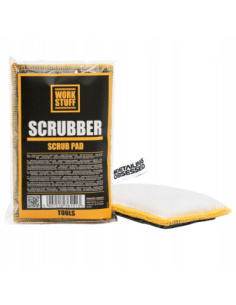 Work Stuff Scrubber Pad dwustronny pad czyszczący do kokpitu i tworzyw wnętrza pojazdu 13 × 8 cm