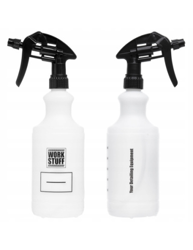 Butelka Work Stuff z miarką i atomizerem 750 ml do rozcieńczania chemii detailingowej, wykonana z HDPE