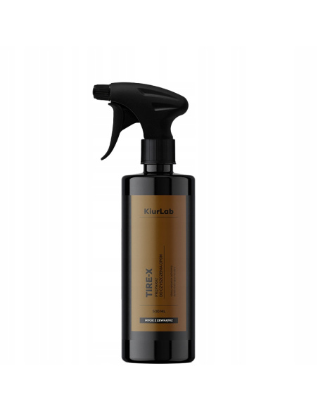 KiurLab Tire-X płyn do czyszczenia opon — butelka 500 ml i 1 l