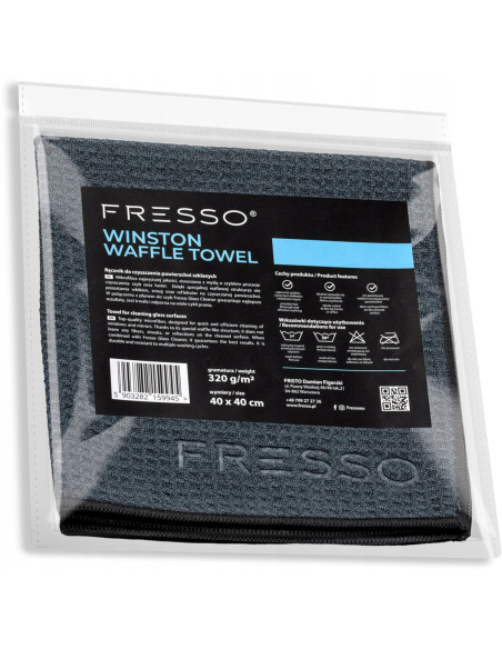 Fresso Winston Waffle Towel mikrofibra waflowa do szyb i reflektorów 40x40 cm