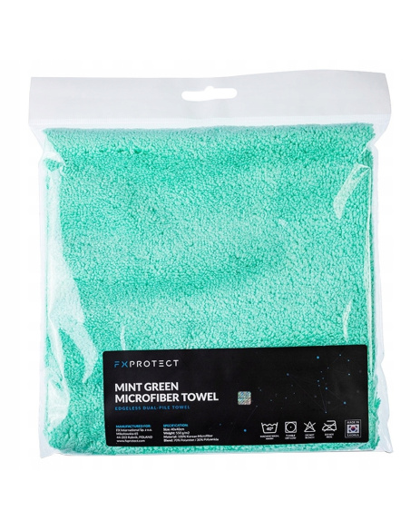 FX Protect Mint Green mikrofibra bezszwowa 550 gsm 40x40 cm do wykończenia lakieru