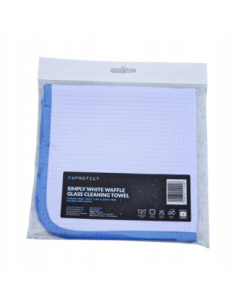 FX Protect Simply White Waffle Glass Towel mikrofibra waflowa do czyszczenia szyb 40x40 cm 440 gsm