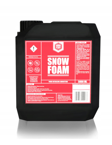 Good Stuff Snow Foam piana aktywna neutralne pH 5 l — kanister biały z zielonym logo Good Stuff