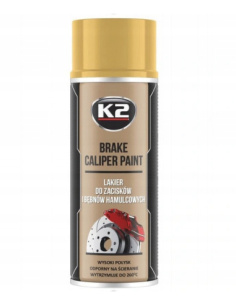 K2 Brake Caliper Paint lakier do zacisków hamulcowych w sprayu złoty 400 ml
