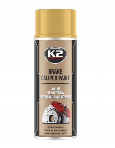 K2 Brake Caliper Paint lakier do zacisków hamulcowych w sprayu złoty 400 ml
