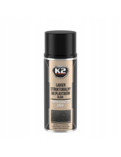 K2 Bumper lakier strukturalny do czarnych plastików zewnętrznych spray 400 ml