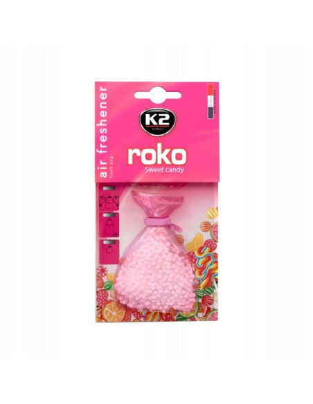 K2 Roko Sweet Candy woreczek zapachowy 20g z granulkami o słodkim zapachu cukierków