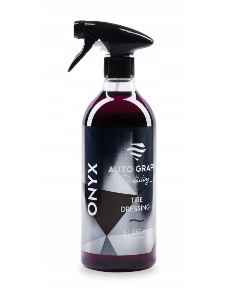 Auto Graph Onyx Tire dressing do opon z SiO₂ — satynowe wykończenie i ochrona hydrofobowa