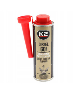 K2 Diesel Go! 250 ml — dodatek czyszczący do paliwa diesel dla silników common rail i DPF