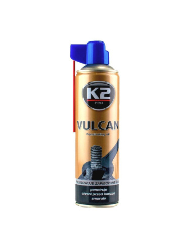 K2 Vulcan MoS2 penetrant do zablokowanych śrub i skorodowanych połączeń gwintowych 250 ml