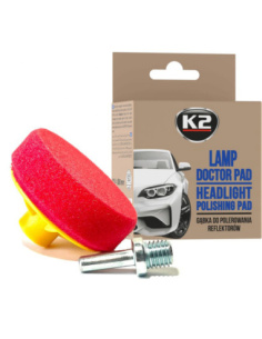 K2 Lamp Doctor Pad gąbka polerska 80 mm do regeneracji reflektorów samochodowych