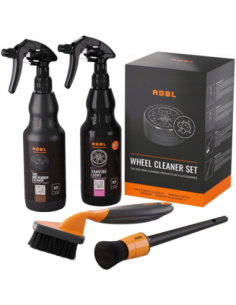 ADBL Wheel Cleaner set zestaw do czyszczenia opon i felg z cleanerami i szczotkami