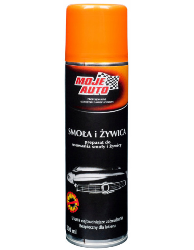 Moje Auto preparat do usuwania smoły, asfaltu i żywicy 200 ml — butelka z produktem do czyszczenia lakieru