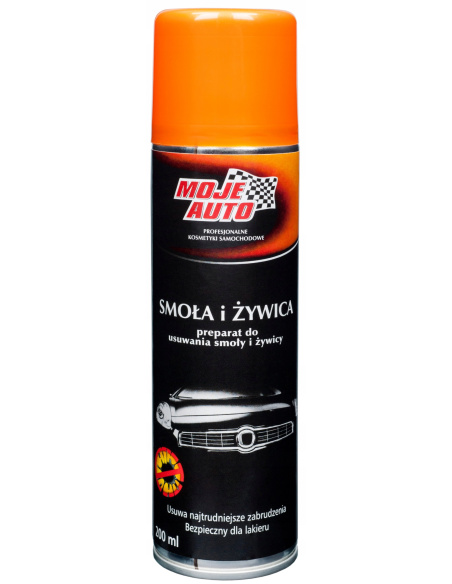 Moje Auto preparat do usuwania smoły, asfaltu i żywicy 200 ml — butelka z produktem do czyszczenia lakieru
