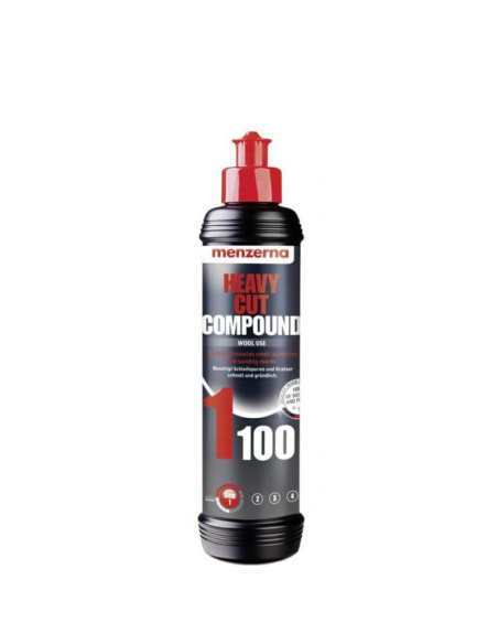 Menzerna Heavy Cut 1100 pasta tnąca do korekty lakieru 250 ml biała butelka