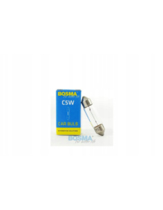 Żarówka samochodowa Bosma C5W 12V 5W typu rurka SV10x36 do oświetlenia pomocniczego