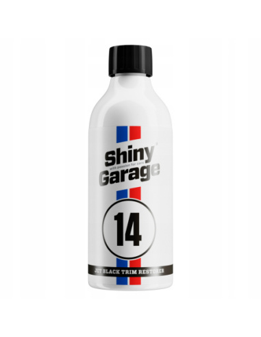 Shiny Garage Jet Black dressing do plastików zewnętrznych 500 ml z satynowym wykończeniem