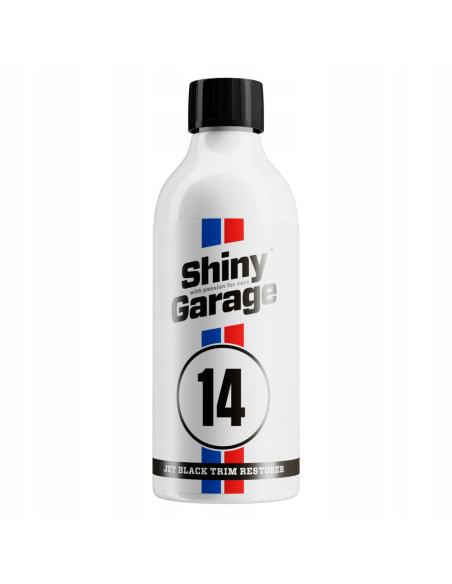 Shiny Garage Jet Black dressing do plastików zewnętrznych 500 ml z satynowym wykończeniem