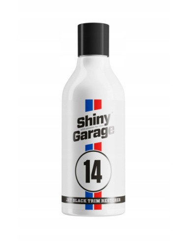 Shiny Garage Jet Black Trim Restorer 250 ml dressing do plastików zewnętrznych z satynowym wykończeniem
