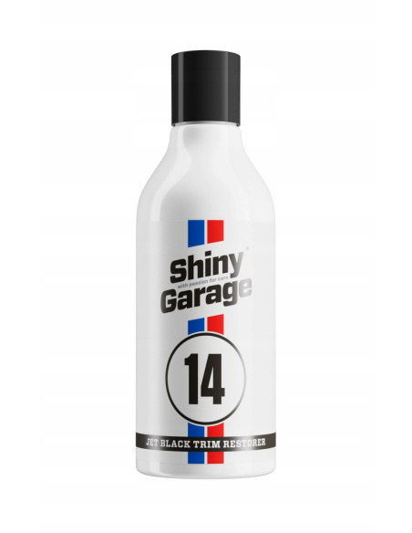 Shiny Garage Jet Black Trim Restorer 250 ml dressing do plastików zewnętrznych z satynowym wykończeniem