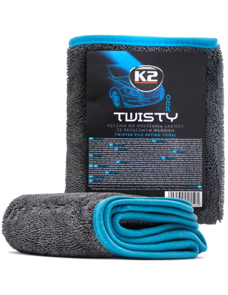 K2 Twisty ręcznik z mikrofibry do osuszania lakieru 40x60 cm