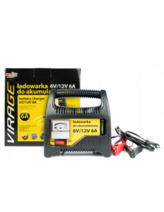 Moje Auto Virage ładowarka akumulatorów 6V 12V 6A do akumulatorów kwasowo-ołowiowych