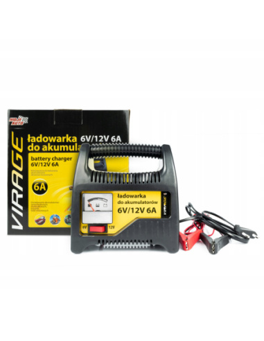 Moje Auto Virage ładowarka akumulatorów 6V 12V 6A do akumulatorów kwasowo-ołowiowych