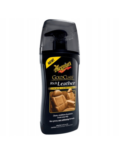Meguiar's Gold Class Rich Leather żelowy cleaner i kondycjoner do skóry samochodowej 414 ml