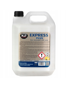 K2 Express Plus szampon samochodowy z woskiem Carnauba 5 litrów — opakowanie produktu