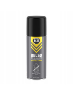 K2 Belso spray do regeneracji pasów bezpieczeństwa 400 ml — butelka z aplikatorem aerozolowym