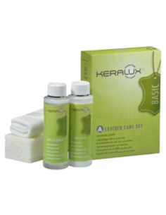 Keralux Leather Care Set A zestaw do czyszczenia i pielęgnacji skór anilinowych z balsamem UV i akcesoriami