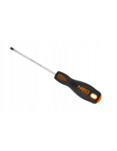 Wkrętak płaski NEO Tools 10 x 200 mm z grotem stalowym S2 i trójgraniastym uchwytem TPR