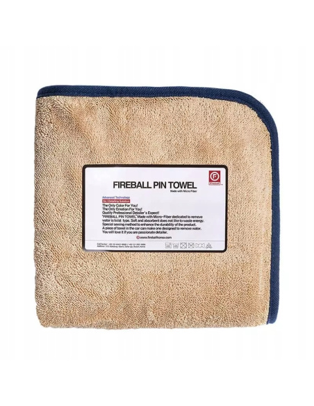Fireball PIN Towel Navy ręcznik z mikrofibry do osuszania i docierania lakieru 72x95 cm kolor granatowy