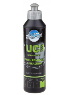 ZviZZer Ultra Fine Cut pasta polerska wykończeniowa 250 ml — formuła wodna z cząsteczkami aluminium do usuwania swirli