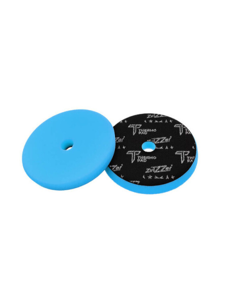 ZviZZer Thermo Trapez Pad Blue Ultra Hard 125 mm — niebieski pad polerski o profilu trapezowym do mocnego cięcia lakieru